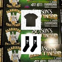 $150 front row mma ticket with mystery tee and socks