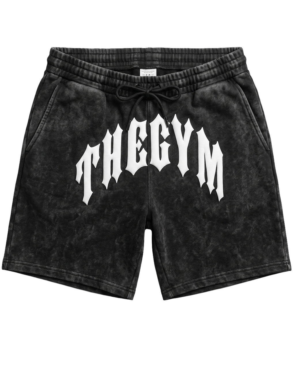 The Gym | Distressed Fleece Shorts - Vintage Black