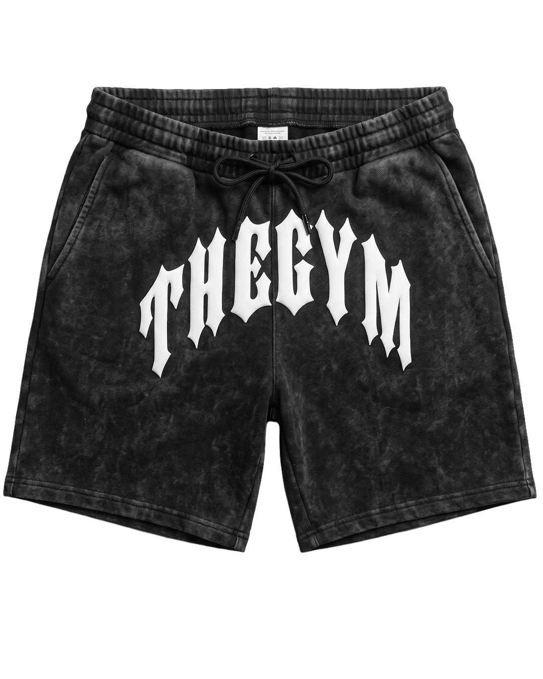 The Gym | Distressed Fleece Shorts - Vintage Black